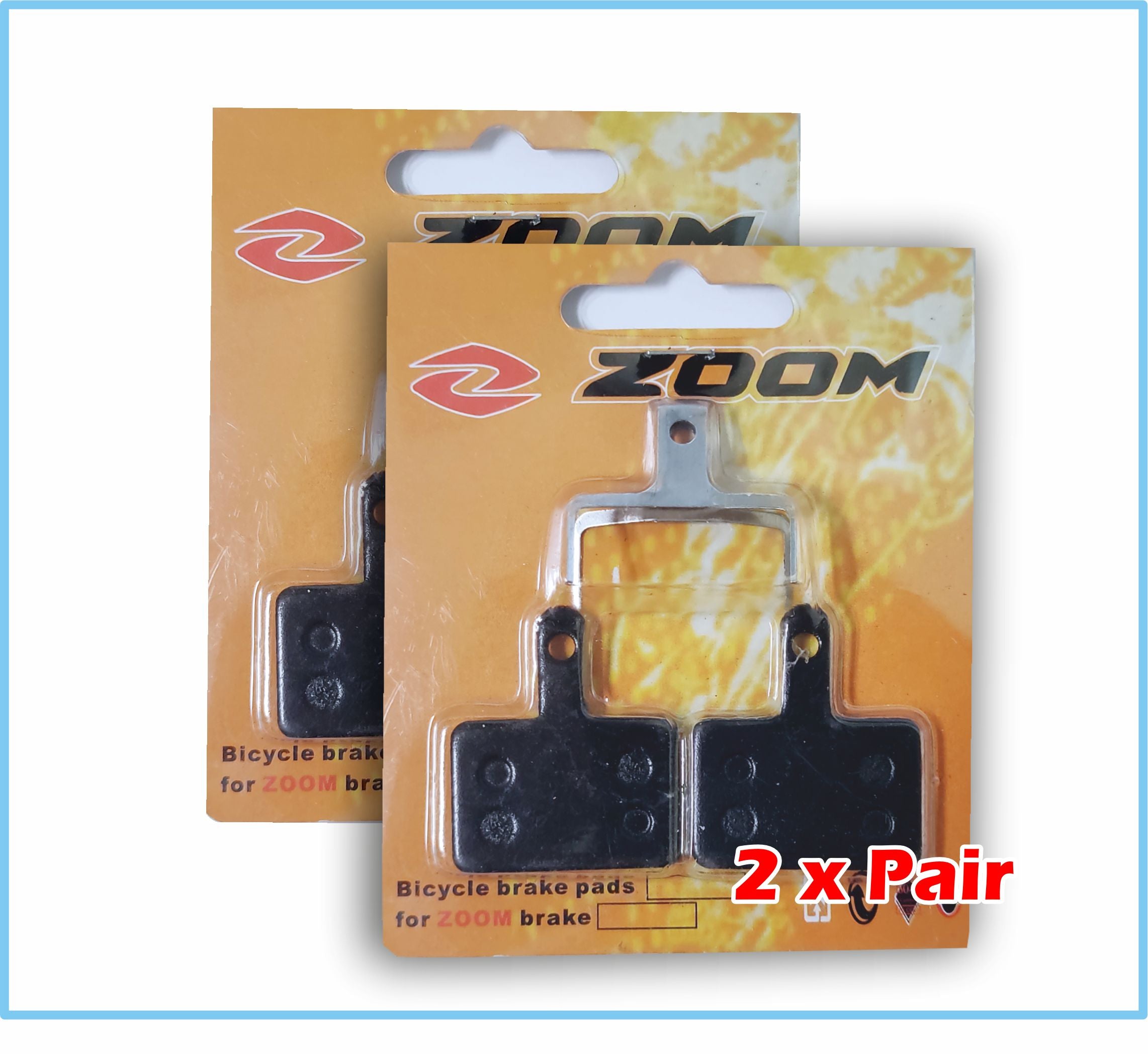 FAMEX RIDE ZOOM 2 Pairs Bicycle Bike Disc Brake Pads For Hydraulic and Mechanical Brakes