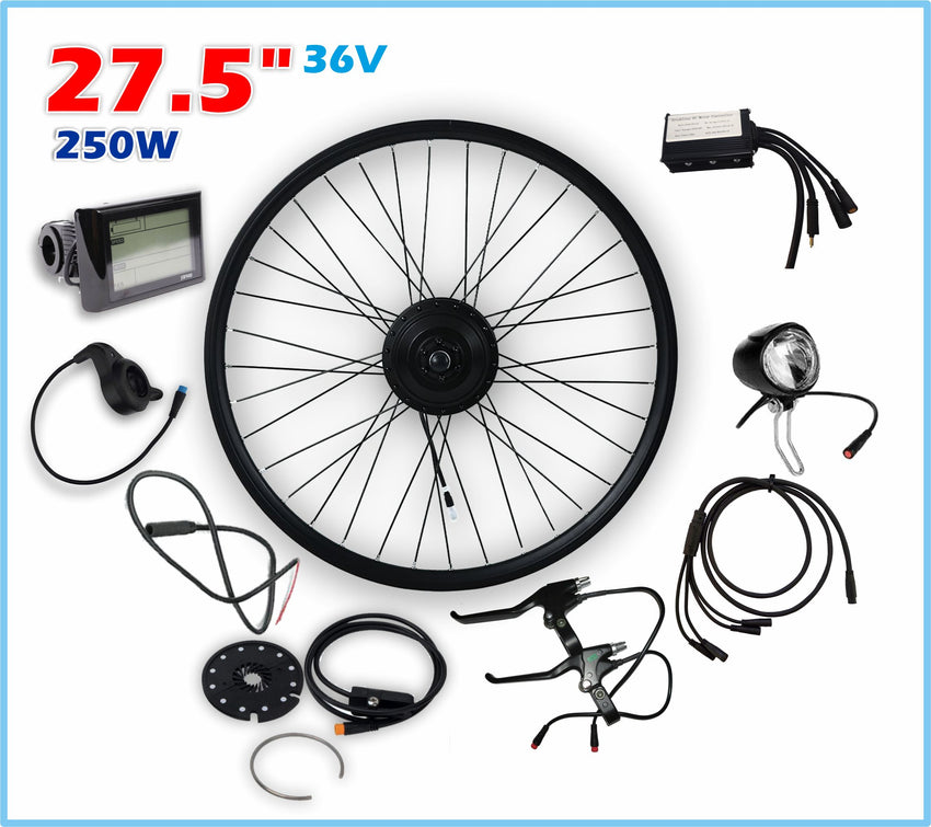 FAMEX RIDE Waterproof Professional 36V 250W  GEARED External Controller Rear Electric Bike Conversion Kit