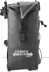 FAMEX RIDE Bike Pannier Bag 25L-32L 100% Waterproof Rear Rack Bike Bag Bicycle Bag for Rear Carrier Bike Handbag for Cycling Touring Travelling