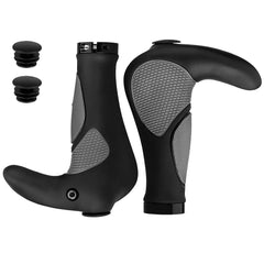 FAMEX RIDE Ergonomic Ergo Bar End Handlebar Grip Bike Soft Cycle Comfort Support