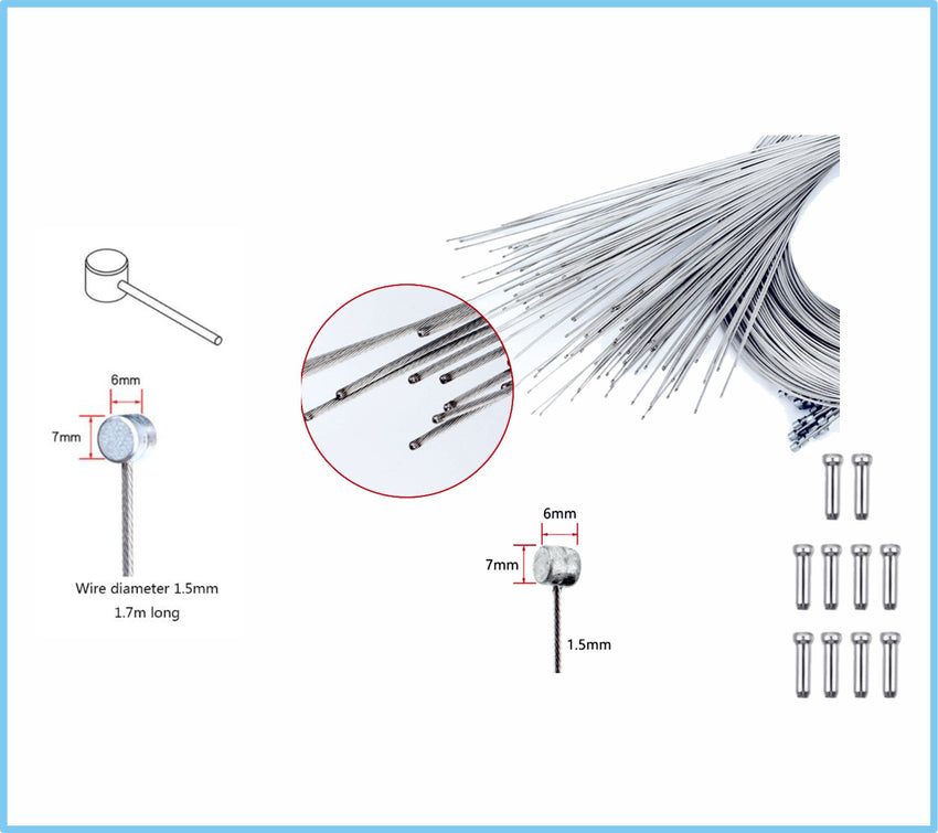 Stainless Steel Mountain bike inner Brake cable X10 Front Rear Bicycle break BMX