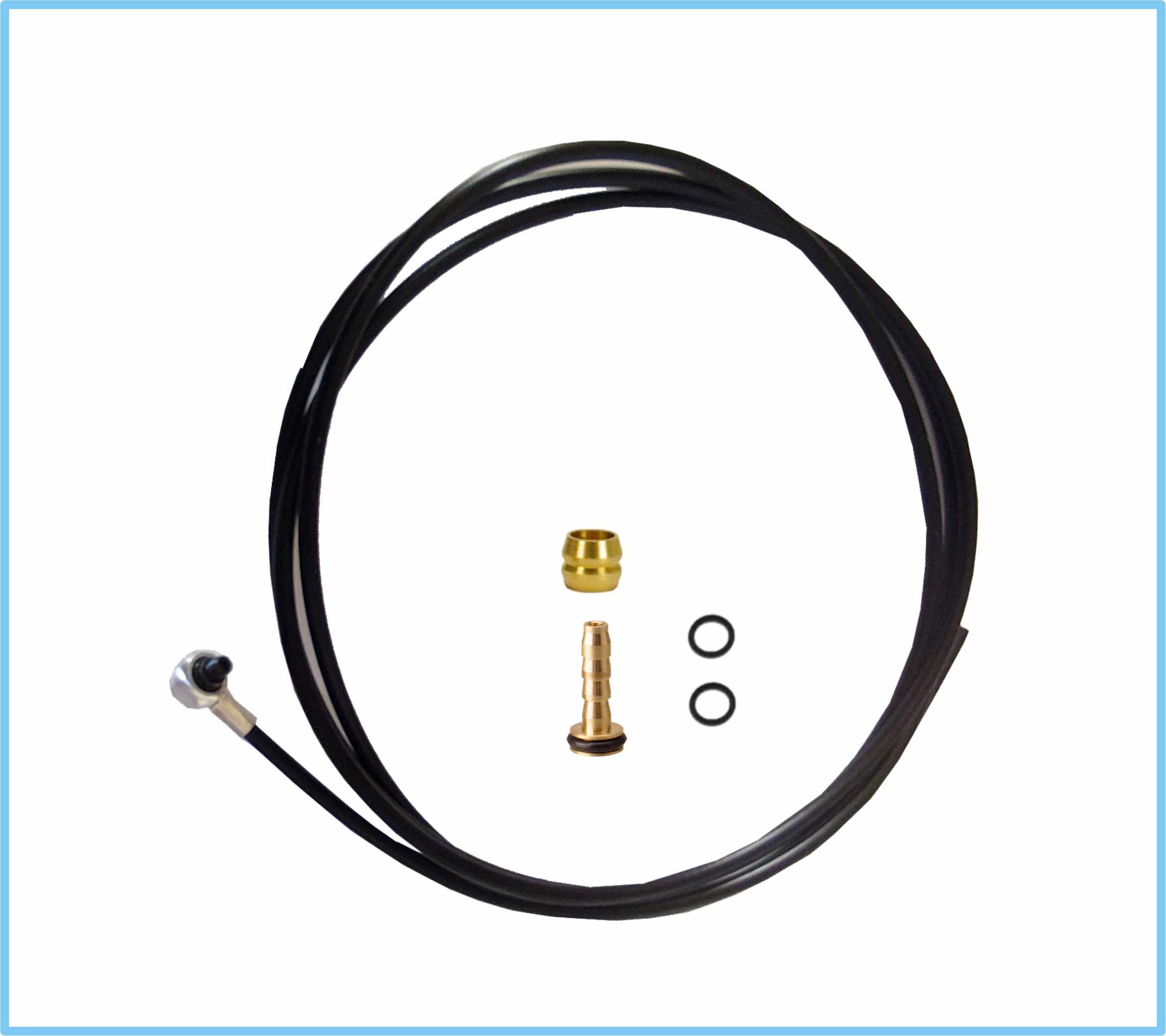 Famex Ride Zoom Hydraulic Brake Hose Kit, Bike Disc Brake Oil Tube 2500mm Bike Hydraulic Disc Brake Hoses Kit for Zoom Hydraulic Brake Series