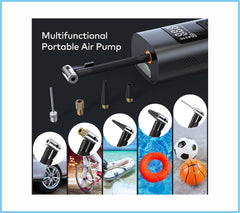 Cordless Digital Car Tyre Inflator USB Rechargeable Tire Air Compressor Pump
