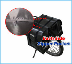 FAMEX RIDE® Double Pannier Bag Shopping Waterproof Bicycle Bicycle Cycle Bike Shopping Bag