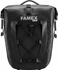 FAMEX RIDE Bike Pannier Bag 25L-32L 100% Waterproof Rear Rack Bike Bag Bicycle Bag for Rear Carrier Bike Handbag for Cycling Touring Travelling