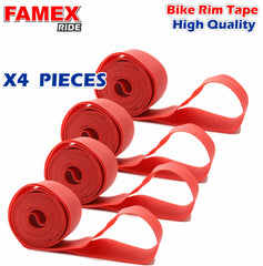 FAMEX RIDE 4Pcs Premium PVC Bike Tire Rim Tape, Bicycle Inner Tube Protection Pad, Mountain Bike Tire Liner