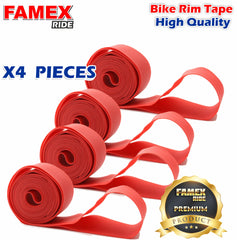 FAMEX RIDE 4Pcs Premium PVC Bike Tire Rim Tape, Bicycle Inner Tube Protection Pad, Mountain Bike Tire Liner
