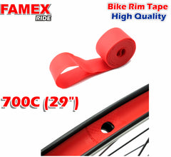 FAMEX RIDE 4Pcs Premium PVC Bike Tire Rim Tape, Bicycle Inner Tube Protection Pad, Mountain Bike Tire Liner