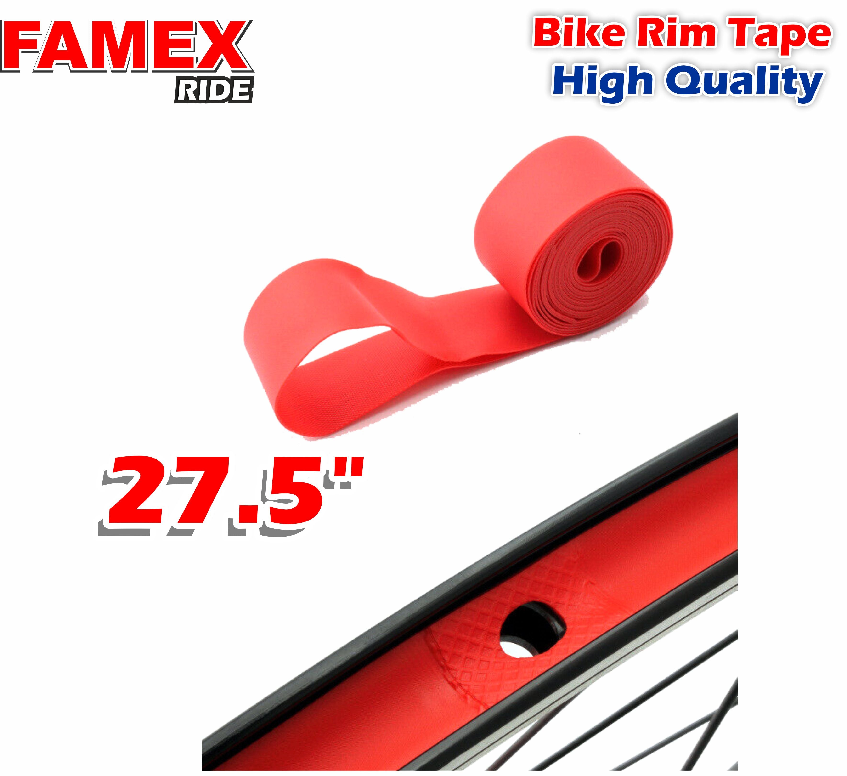 FAMEX RIDE 4Pcs Premium PVC Bike Tire Rim Tape, Bicycle Inner Tube Protection Pad, Mountain Bike Tire Liner