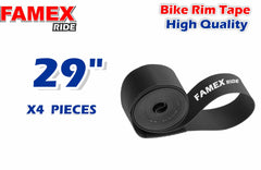 FAMEX RIDE 4Pcs Premium PVC Bike Tire Rim Tape, Bicycle Inner Tube Protection Pad, Mountain Bike Tire Liner