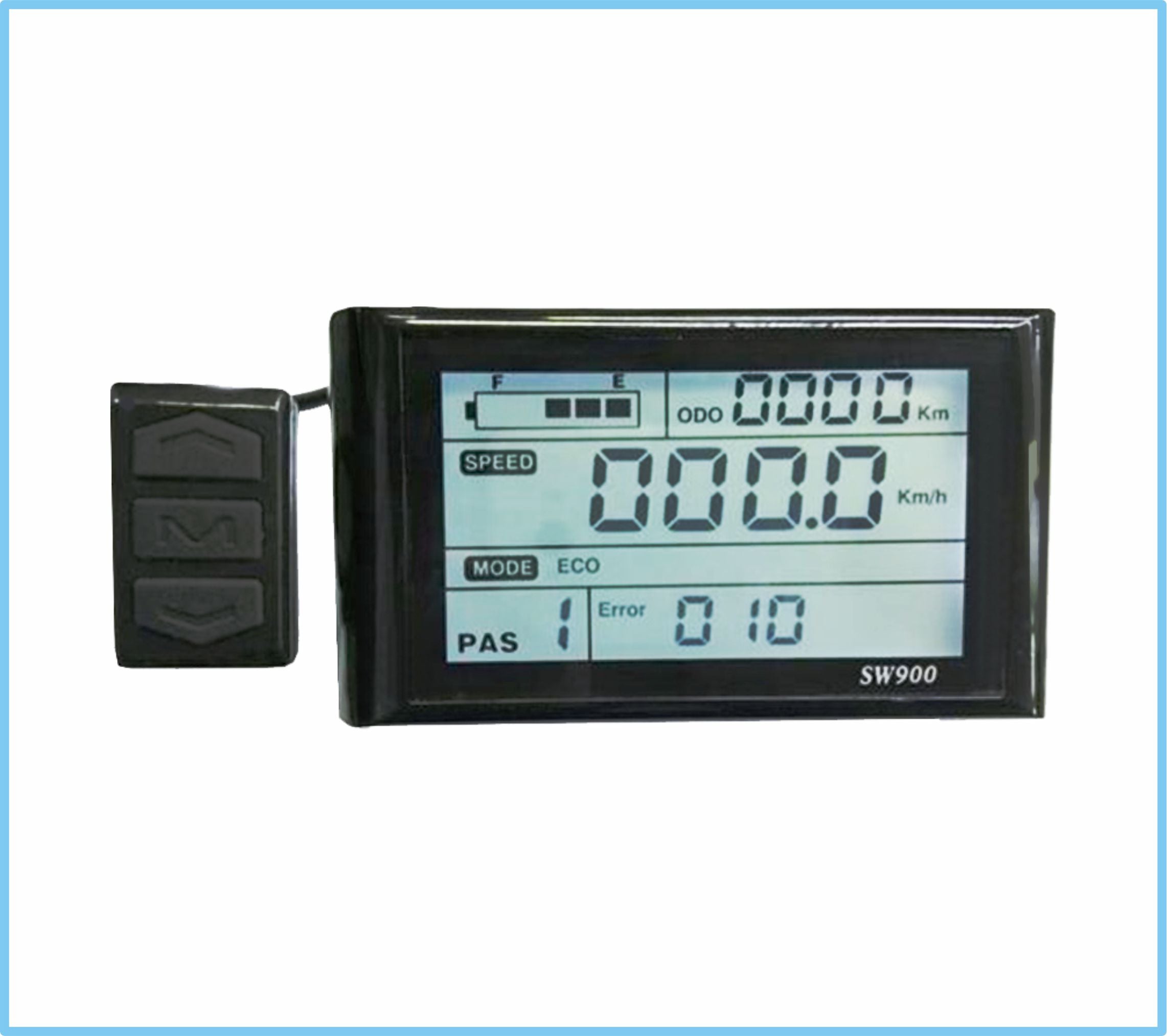 SW900 LCD Display E-Bike Computing System