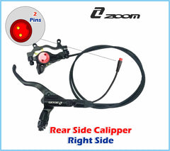 FAMEX RIDE Zoom Hydraulic Disc Brakes Mountain Bike Sets MTB Front & Rear Set with Floating Disc Rotor 160mm & Colour Bolts (Black)