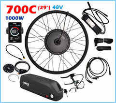 FAMEX Ride® Waterproof 48V 27.5" Electric Bicycle Conversion Kit E Bike Rear 1000W 48V+ BATTERY