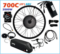 FAMEX Ride®2000W 48V & 52V Electric Bicycle Conversion Kit + BATTERY