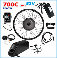 FAMEX Ride®2000W 48V & 52V Electric Bicycle Conversion Kit + BATTERY