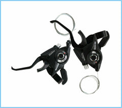 GEAR Shifter/Brake Lever 3X7 & 3X8 Combi Brake Speed Set Black