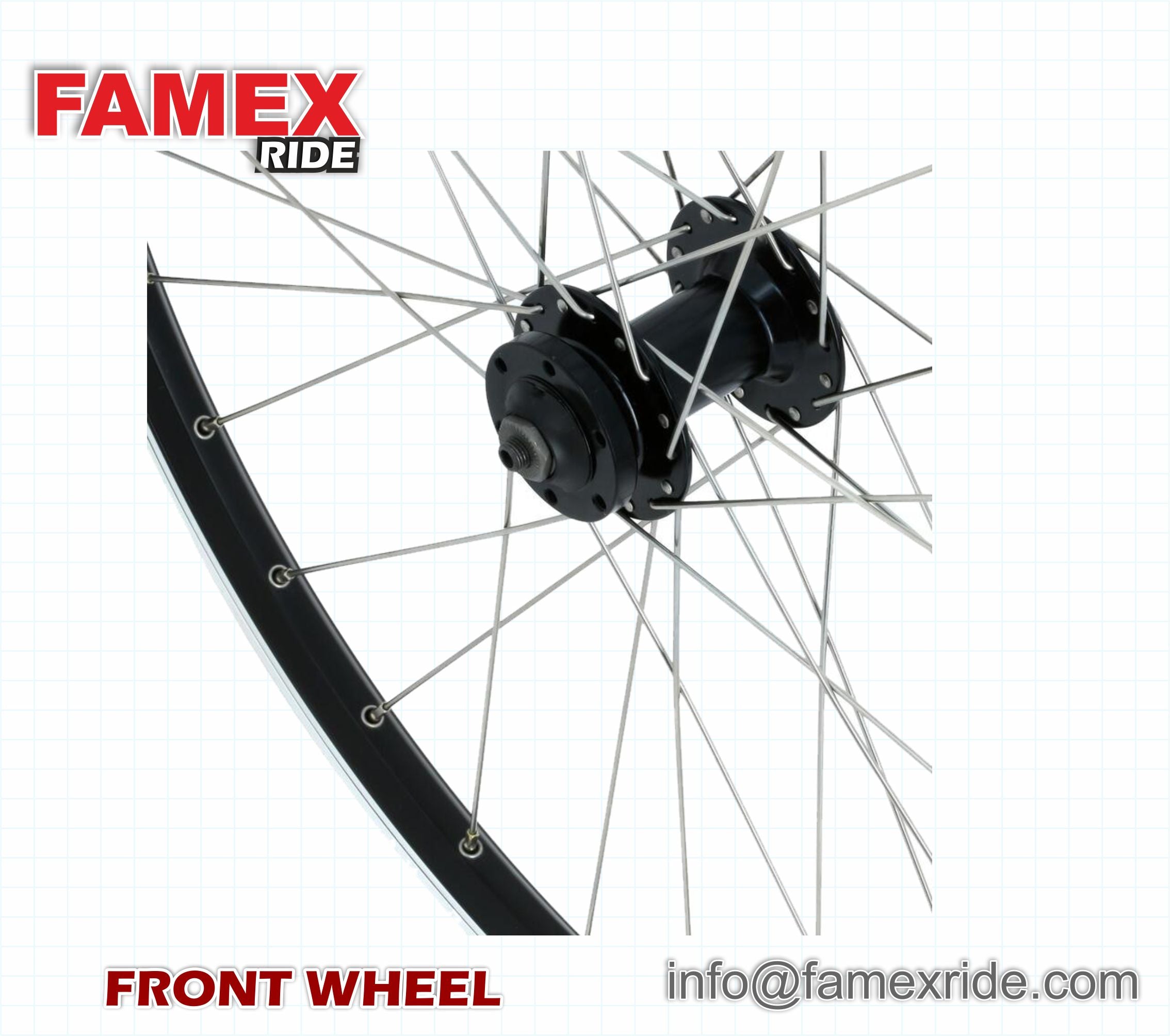 FAMEX RIDE REAR Wheel (Suitable For Disk Brake and V Brake)