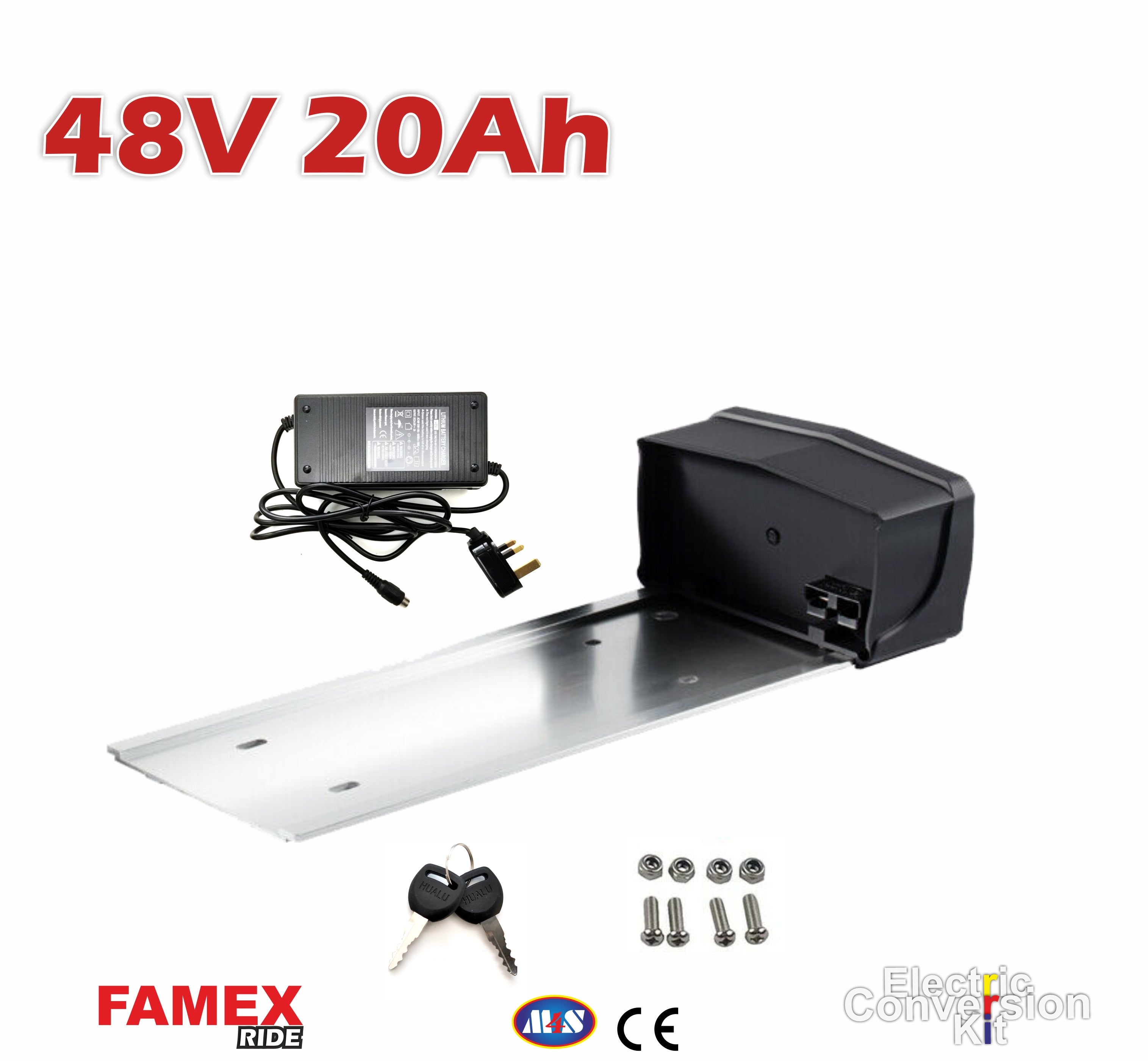 FAMEX RIDE® 48V20Ah E-bike Li-ion Rear Battery & Rack USB – Famex Ride