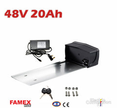FAMEX RIDE® 48V20Ah E-bike Li-ion Rear Battery & Rack USB