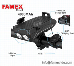 4 in1 Bicycle Mobile Holder With Power Bank