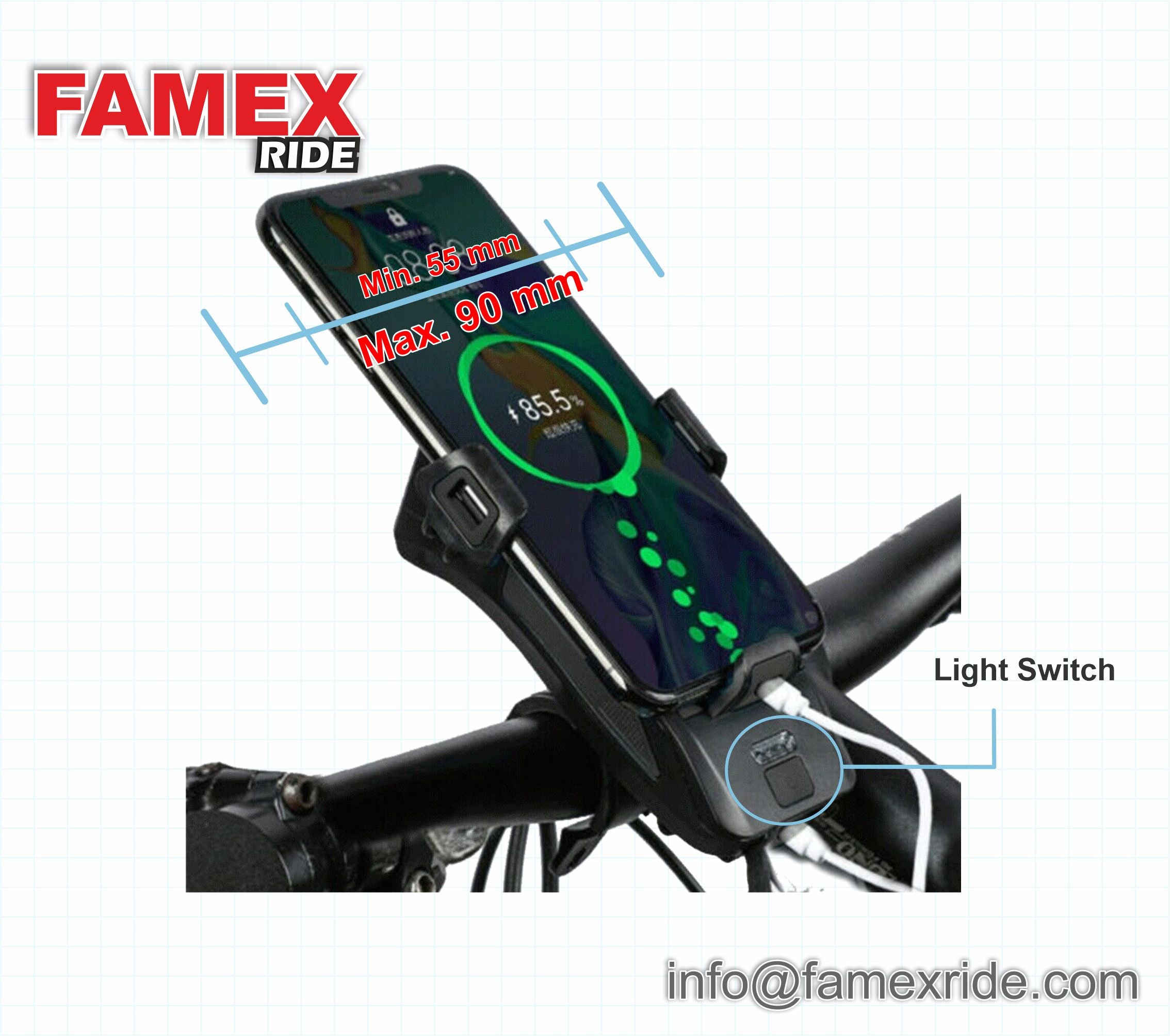 4 in1 Bicycle Mobile Holder With Power Bank