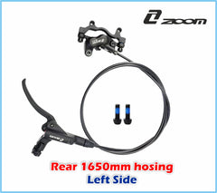 FAMEX RIDE Zoom Hydraulic Disc Brakes Mountain Bike Sets MTB Front & Rear Set with Floating Disc Rotor 160mm & Colour Bolts (Black)